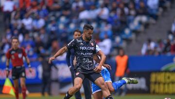 during the game Puebla vs Necaxa, corresponding to day 16 of the Torneo Clausura Grita Mexico C22 of Liga BBVA MX, at Cuauhtemoc Stadium, on April 22, 2022.
<br><br>
durante el partido Puebla vs Necaxa, correspondiente a la jornada 16 del Torneo Clausura Grita Mexico C22 de la Liga BBVA MX, en el Estadio Cuauhtemoc, el 22 de Abril de 2022.