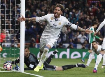 2-1. Sergio Ramos celebró el segundo gol.