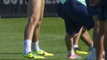 Piqu&eacute;, en el entrenamiento.