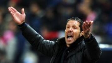 Simeone, en una imagen del partido.
