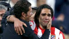 Simeone y el cariño por Falcao: "Su presente es extraordinario"