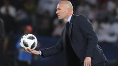Zidane, durante el partido ante el Gremio.