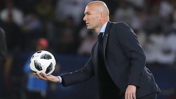 Zidane, durante el partido ante el Gremio.