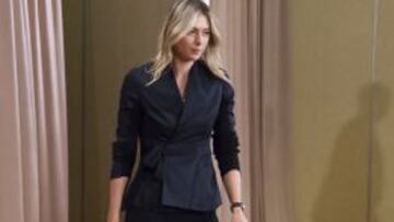Maria Sharapova, en la rueda de prensa en la que anunció su positivo por meldonium durante el pasado Abierto de Australia.