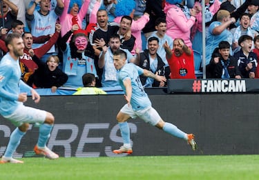 El joven delantero celtiña culminó una buena jugada de dos pesos pesados: Aspas y Borja Iglesias. Su control y sangre fría para batir al portero del Leganés demuestran que puede ser un digno sucesor de sus veteranos compañeros de ataque.