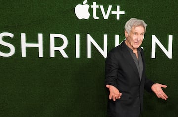 Harrison Ford en la premiére de la segunda temporada de 'Shrinking', en octubre de 2024