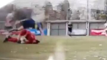 Escalofriante patada en el Boca-River femenino: ¡qué plancha!