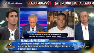 El supuesto guiño de Mbappé al Madrid que nadie en el plató de El Chiringuito se creyó