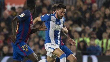 Guerrero con el Leganés.