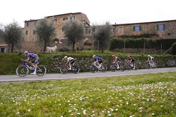 El pelotn durante la carrera.