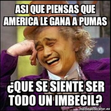 Los memes calientan el Pumás vs América; Clásico Capitalino