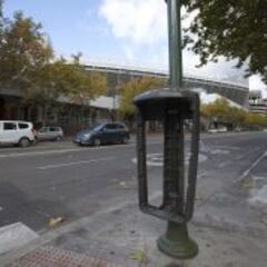 Seguridad tranquila en los alrededores del Bernabéu