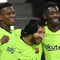 La conexión Messi-Dembélé convierte al Barça en líder