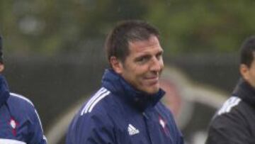 Eduardo Berizzo, en un entrenamiento.