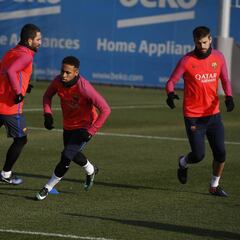 Último entrenamiento antes de Villarreal sin novedades