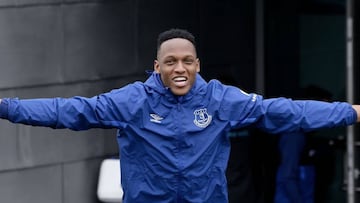 Yerry Mina en entreno