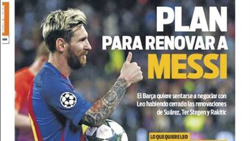 Portada del Diario Sport del día 3 de noviembre de 2016.