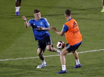 Toni Kroos durante el entrenamiento.