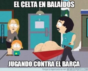 Los 'memes' del baño del Celta al Barcelona