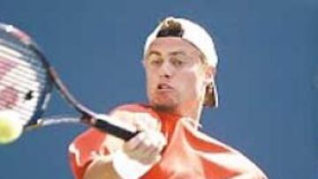 <b>ESCOLLO. </b>Lleyton Hewitt se topa con Roger Federer en semis.