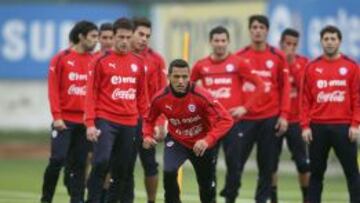 Alexis Sánchez, con su selección.