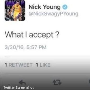 Nick Young y las disculpas de Russell: "¿Qué acepto yo?"