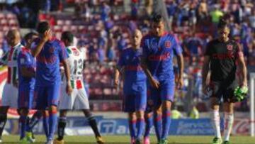 Los jugadores de Universidad de Chile,