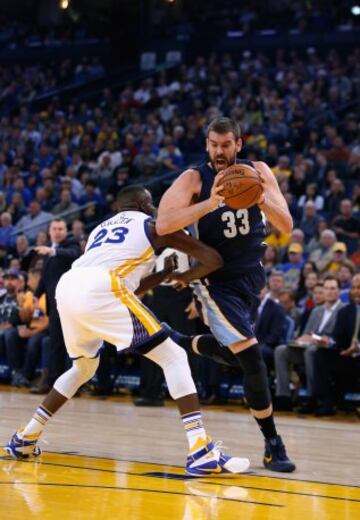 Marc Gasol. Partido Memphis Grizzlies-Golden State Warriors.