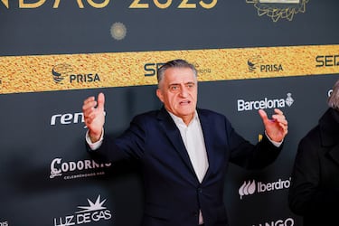  El Gran Wyoming, presentador de El Intermedio (La Sexta), posando en la alfombra roja de los Premios Ondas 2025.