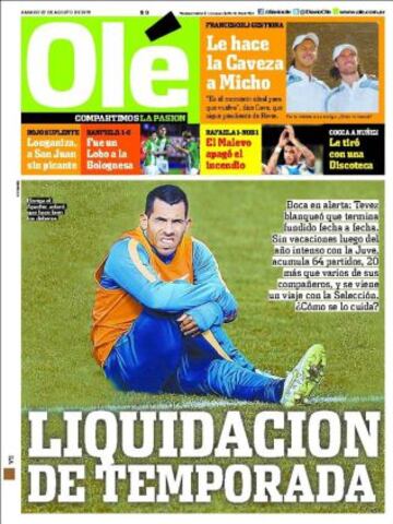 Portadas de la prensa deportiva