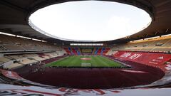 Soccer Football - Copa del Rey - 2020/21 Final - FC Barcelona v Athletic Bilbao - Estadio La Cartuja de Sevilla, Seville, Spain - April 17, 2021 General view inside the stadium before the match REUTERS/Marcelo Del Pozo