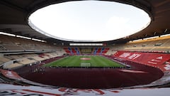 Soccer Football - Copa del Rey - 2020/21 Final - FC Barcelona v Athletic Bilbao - Estadio La Cartuja de Sevilla, Seville, Spain - April 17, 2021 General view inside the stadium before the match REUTERS/Marcelo Del Pozo