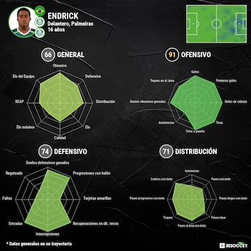 Desglose de las características de Endrick.