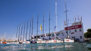 Embarcaciones de la Copa del Rey en Palma de Mallorca.