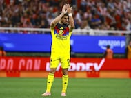 Henry Martin of America during the 6th round match between Guadalajara and America as part of the Liga BBVA MX, Torneo Clausura 2026 at Akron Stadium, on February 14, 2026 in Guadalajara, Jalisco, Mexico.