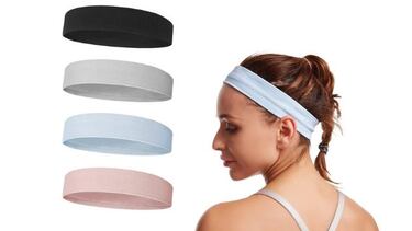 Olvídate del sudor en la cara al entrenar con estas bandas deportivas para el cabello para hombre y mujer