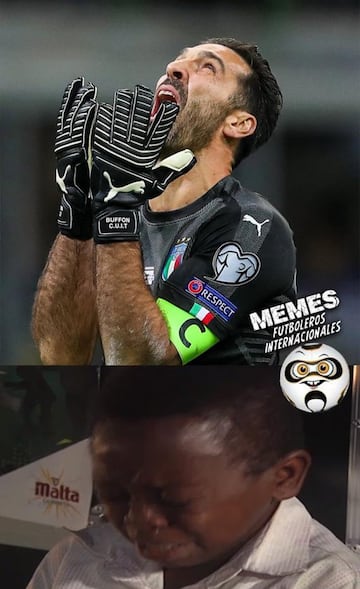 Los memes lamentan que Buffon e Italia se queden sin Mundial