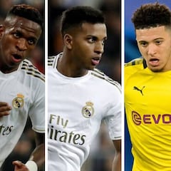 Rodrygo y Vinicius, solo a la sombra de Sancho y Haaland