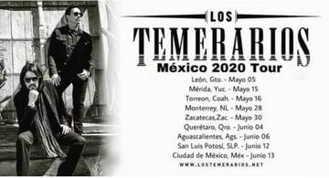 Los Temerarios llegarán al país en mayo