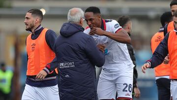 Yerry Mina agradece a Claudio Ranieri.
