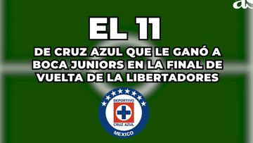 El XI de Cruz Azul que derrotó a Boca Juniors en la vuelta de la final de Libertadores en 2001