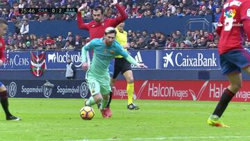 La simulación más cómica de Messi en toda su carrera