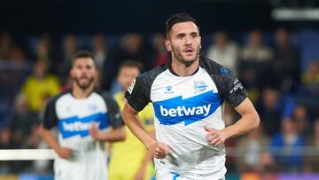 Lucas Pérez, autor del 1-1 del Alavés ante el Villarreal.