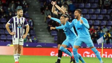 VALLADOLID, 20/10/21. PHOTOGENIC. PARTIDO DE LA LIGA SMARTBANK ENTRE EL REAL VALLADOLID Y EL IBIZA. GOL DE IBIZA