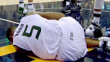 Victoria agridulce de los Jazz: lesión de rodilla de Hood