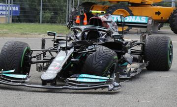 Así fue la accidentada salida en Hungaroring