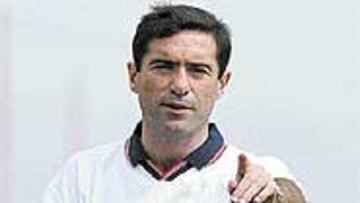 <b>SATISFECHO</B>. Marcelino está contento con sus primeros días al frente del Sporting.
