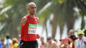 . Rio De Janeiro (Brazil), 18/09/2016.- Abderrahman Ait Khamouch Badaui of Spain competing in the Men&#039;s Marathon T46 during the Rio 2016 Paralympic Games, in Rio de Janeiro, Brazil, 18 September 2016. (Espa&ntilde;a, Brasil) EFE/EPA/THOMAS LOVELOCK for OIS/IOC HANDOUT EDITORIAL USE ONLY/NO SALES