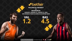 Valencia Basket vs. Baskonia: horario, dónde ver, pronósticos y clasificación