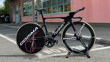 Bicicleta Wilier del equipo Astana.